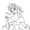 Раскраска: Королева фламенко (Flamenco Princess)