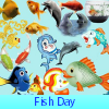 Поиск предметов: Рыбный день (Fish Day. Find objects)