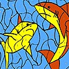 Раскраска: Акулы (Sharks in the ocean coloring)