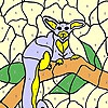 Раскраска: Существо на дереве (Alien on the tree coloring)