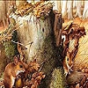 Пазл: Мышка в лесу (Mice in the woods puzzle)