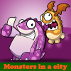 Поиск отличий: Монстры в городе (Monsters in a city)