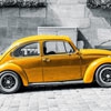 Пазл: Желтый авто (Yellow car jigsaw puzzle)