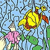Раскраска: Подводный мир (Little caretta coloring)