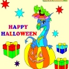 Раскраска: Хеллоуин 6 (Kid's coloring: Happy Halloween 6)