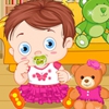 Одевалка: Малыш и мишка (Baby With Teddy Bear)