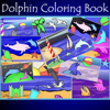 Книжка-раскраска: Дельфины (Dolphin Coloring Book)