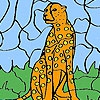 Раскраска: Леопард (Wild leopard coloring)