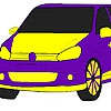 Раскраска: Авто 5 (Fast flame car coloring)