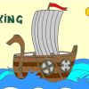 Раскраска: Корабль викингов (Viking ship coloring)