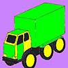 Раскраска: Грузовик (Big cargo car coloring)
