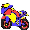 Раскраска: Мотоцикл (Hot ready motorbike coloring)