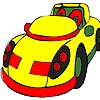 Раскраска: Желтый авто (Yellow rotund car coloring)