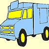 Раскраска: Продуктовый грузовик (Big grocery car coloring)