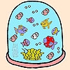 Раскраска: Рыбки (Colorful fishes coloring)