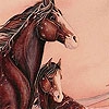 Пятнашки: Лошадки (Winter horses slide puzzle)