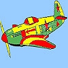 Раскраска: Самолет (Star plane coloring)