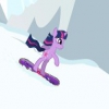 Твайлайт Спаркл и ее эпичный спуск на сноуборде (Twilight Sparkle on the snowboard)