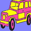 Раскраска: Горный джип (Pink mountain jeep coloring)
