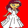 Раскраска: Невеста  в день Св.Валентина (Valentine day bride coloring)