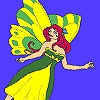 Раскраска: Фея (Lady spring fairy coloring)