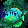 Пятнашки: Рыбка (Red lipped sea fish slide puzzle)