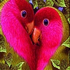 Пятнашки: Две птички (Two lovebirds slide puzzle)