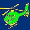 Раскраска: Вертолет (High turbo helicopter coloring)