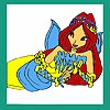 Раскраска: Русалочка (Melancholy mermaid coloring)