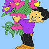 Раскраска: Флорист (Florist boy coloring)