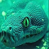 Пятнашки: Сердитая змея (Angry green snake slide puzzle)