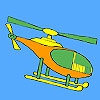 Раскраска: Вертолет (Short distance helicopter coloring)