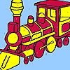 Раскраска: Поезд (Big army train coloring)