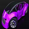 Пазл: Футуристичный авто (Futuristic pink car puzzle)