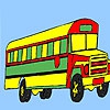 Раскраска: Большой автобус (Long country bus coloring)