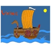 Раскраска: Драккар викингов (Viking Ship Coloring)