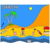 Раскраска: Тропический пляж (Tropical Beach Coloring)