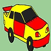 Раскраска: Такси (Decrepit taxi coloring)