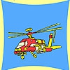 Раскраска: Военный вертолет (Military transport helicopter coloring)