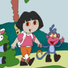 Сложи картинку с Дашей (Dora Pixel Patch)