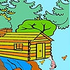 Раскраска: Ферма в лесу (Farmer in the woods coloring)