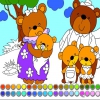Раскраска: Семья медведей (Bear Family: Coloring)